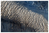 Fractured Terrain North of Oudemans Crater
