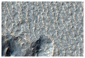 Terraced Crater in Southern Mid-Latitudes
