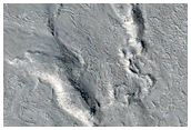 Wrinkle Ridge and Lava in Elysium Planitia
