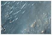 Large Fan in Crater with Ridges

