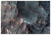 Central Uplift of Crater in Tyrrhena Terra 
