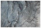 Channel Networks on Wall of Crater in Arabia Terra
