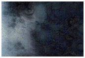 Frozen Aeolian Field in Sublimation Depression
