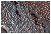 Light-Toned Fragments in Linear Depressions
