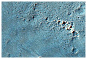 Isolated Secondary Crater Cluster from Resen Crater in Hesperia Planum
