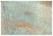 Complex Landforms in Crater
