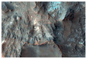 Central Uplift of Crater in Tyrrhena Terra 
