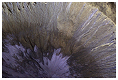 A Winter’s View of a Gullied Crater