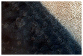 Spotted Feature in South Polar Region Near Vishniac Crater
