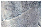 Steep-Front Deposit on Crater Floor in Northern Arabia Terra
