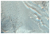 Abrupt Terminations of Gully Aprons in CTX Image