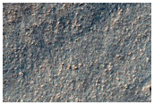 Crater Partially Covered by Material
