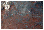 Geologic Contact on Floor of Eos Chasma
