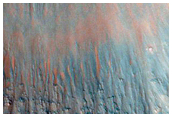 Craters in Valles Marineris
