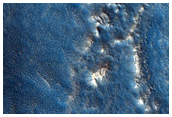 Curved Ridge in Ismenius Lacus Region
