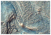Gullies in Crater in Newton Crater
