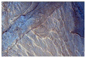 Tilted Block in Subsided Region South of Orson Welles Crater
