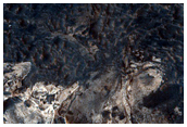 Blocky Deposit along Melas Chasma Floor
