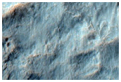 Southern Continuous Ejecta Boundary of Resen Crater in Hesperia Planum