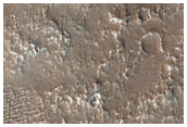 Mare-Type Ridge Crossing Trough in Western Lunae Planum
