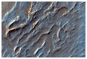 Stratified Fan Material in Baltisk Crater
