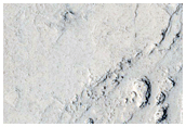 Channel Segment Amid Platy-Ridged Flows in Central Elysium Planitia

