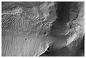 A Collapsed Crater Rim