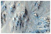 Alluvial Fans in Northeastern Mojave Crater