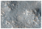 Ejecta of Impact Crater Near Dichotomy Boundary
