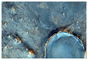 Smaller Deposit of Hargraves Crater Ejecta in Nili Fossae Trough
