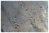 Possible Phyllosilicates Associated with Crater in Tyrrhena Terra
