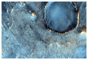 Smaller Deposit of Hargraves Crater Ejecta in Nili Fossae Trough

