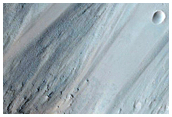Layers in Crater Wall in Tyrrhena Terra
