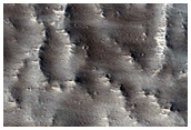 Terrain Southwest of Alba Patera with Low Viking IRTM Thermal Inertia
