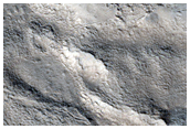 Ridges and Hollows along a Mesa in Tempe Terra
