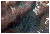 Dark Dunes on Crater Floor
