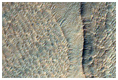 Layers in Crater Deposit in Hellas Planitia
