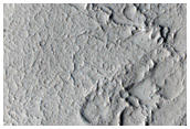 Wrinkle Ridge in Sacra Sulci Region
