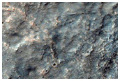 Features in Valley in Hellas Planitia

