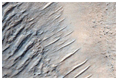 Discontinuous Ridges in Hellas Planitia
