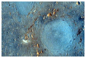Distinctive Lobe of Northern Hargraves Crater Ejecta Blanket
