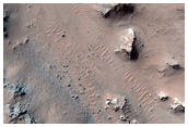 Slope Monitoring in Hale Crater Central Peaks
