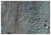 Lobate Feature at Interface between Crater Wall and Floor
