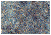 Tilted Layers in Crater South of Semeykin Crater
