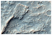 Inverted Channels at Boundary of Highlands and Intercrater Plains
