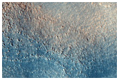 Dipping Layers along Mesa in Deuteronilus Colles

