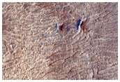 Anomalous Terrain on Olympus Mons Aureole