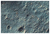 Ejecta in Roddy Crater