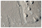 Unusual Hills West of Olympus Mons
