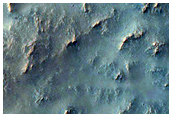 Megabreccia at Contact in Northeast Syrtis Major Region
